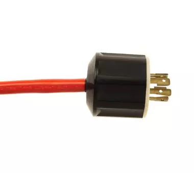 3極, 4線付接地插頭照片