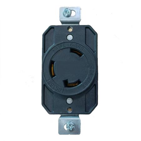 30A NEMA L6-30R 工業鎖式插座 - NEMA 30A 2極3線接地交流鎖定型插座