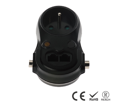 1孔牆插 - 法式防誤入安全插孔