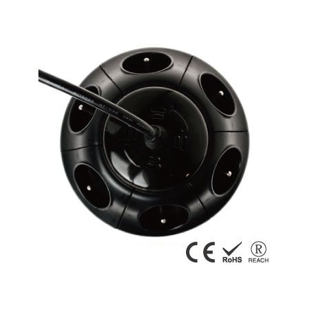 6孔電源突波保護插座 - 電源及突波保護指示燈