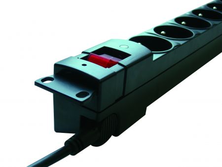 90度旋轉電源線夾的法式PDU