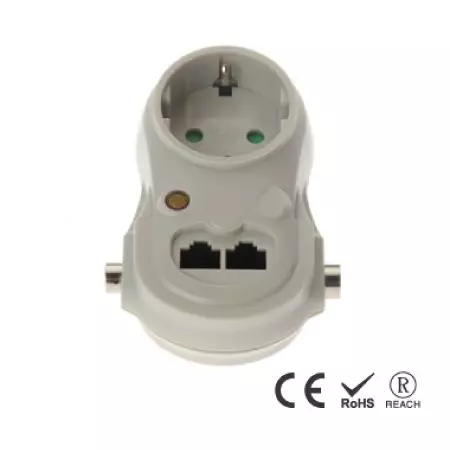 1孔牆插 - 德式防誤入安全插孔