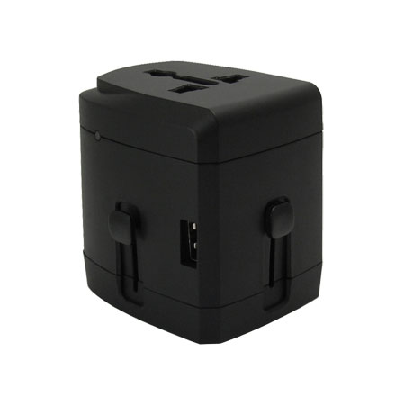 4USB AC全球旅行充電插座側面照