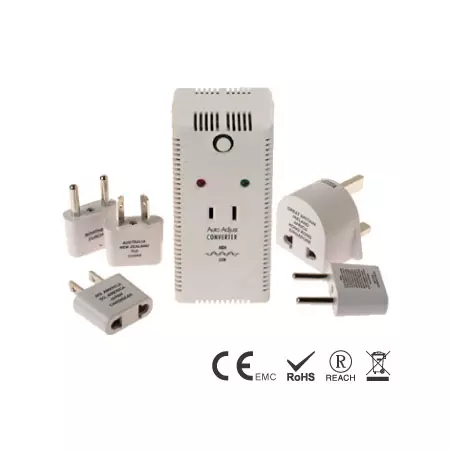 50/2000W雙瓦自動切換電壓轉換器組合 - 智能雙瓦旅行電壓轉換器套組