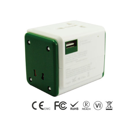 3.1A 3 USB全球通用旅行插座 - 3.1A 3 USB全球通用旅行插座產品照